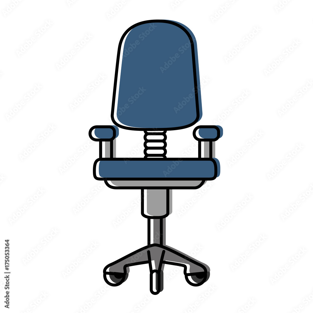 office chair isolated icon office chair isolated icon