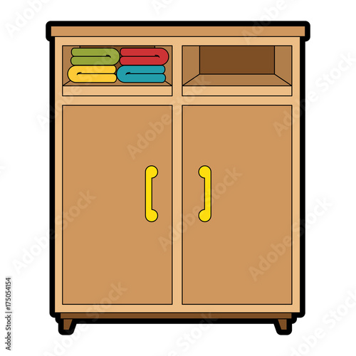 closet with clothes icon