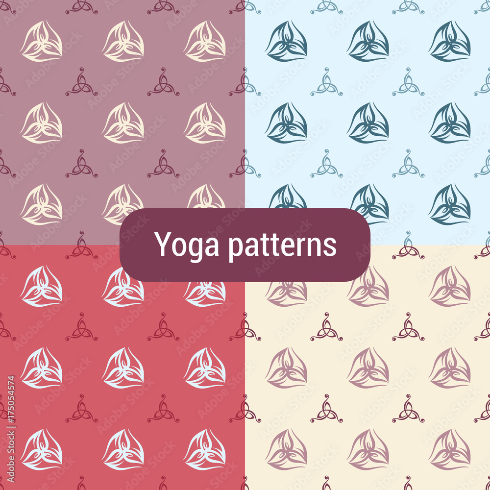 seamless pattern with Triquetra symbol