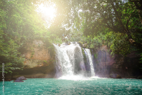 Water fall wildlife Kanchanaburi Thailand