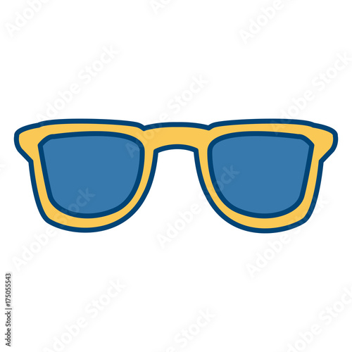 Sunglasses isolated symbol icon vector illustration graphic design