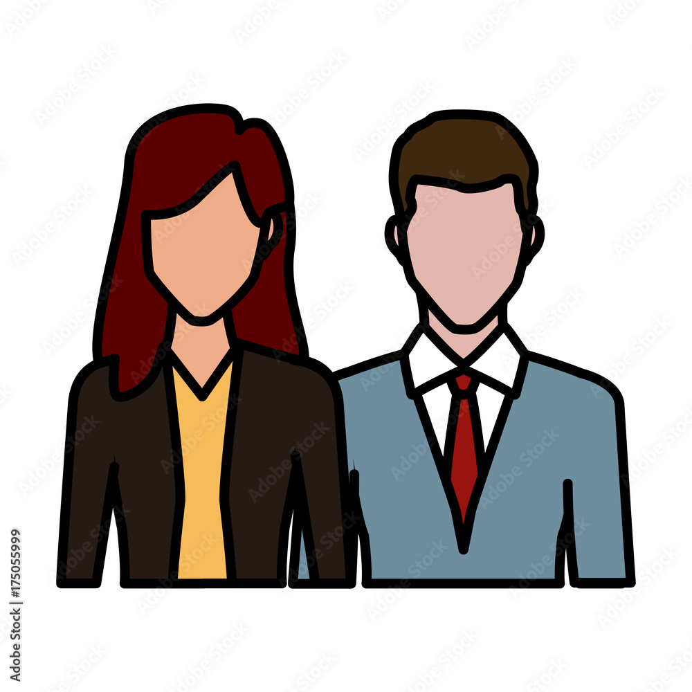 Couple of friends icon vector illustration graphic design