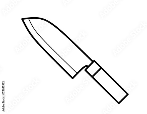 和包丁 線画 Stock イラスト Adobe Stock