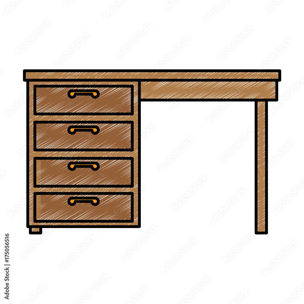 table desk isolated icon table desk isolated icon