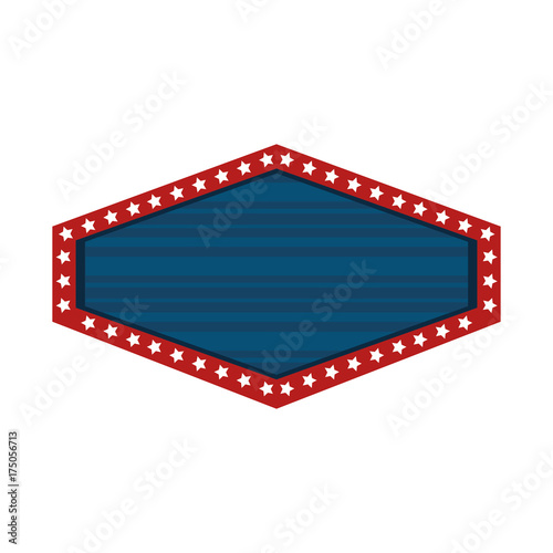 united states of america emblem frame