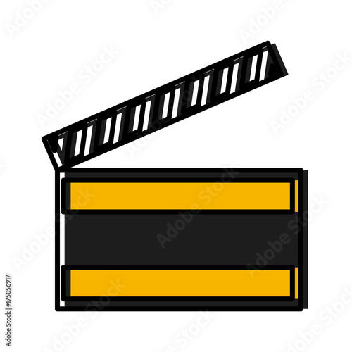 Movie clapboard symbol icon vector illustration graphic design © Jemastock