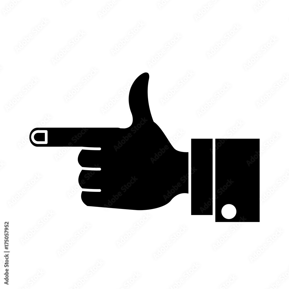 Hand pointing with finger icon vector illustration graphic design Hand pointing with finger icon vector illustration graphic design