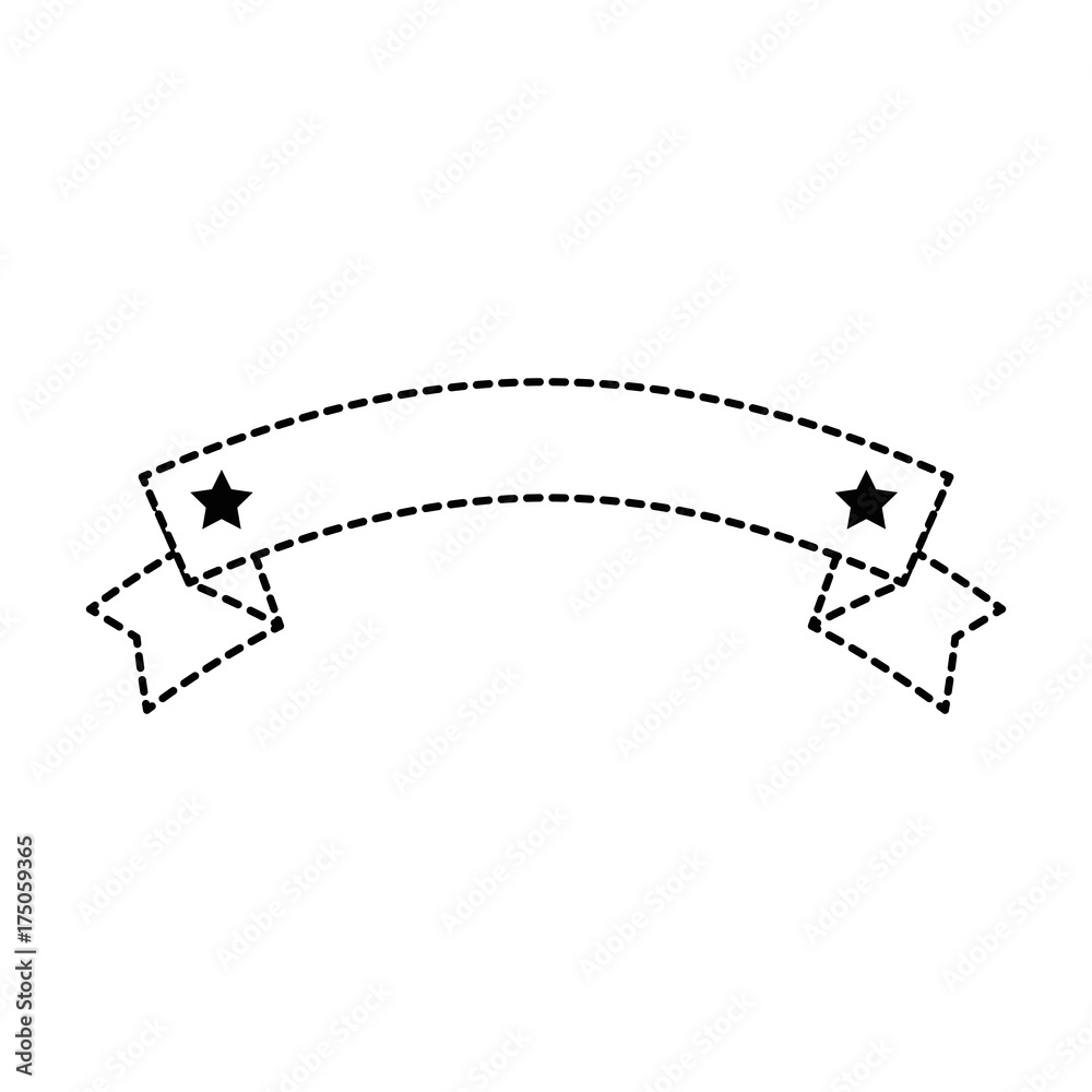 ribbon with stars frame ribbon with stars frame