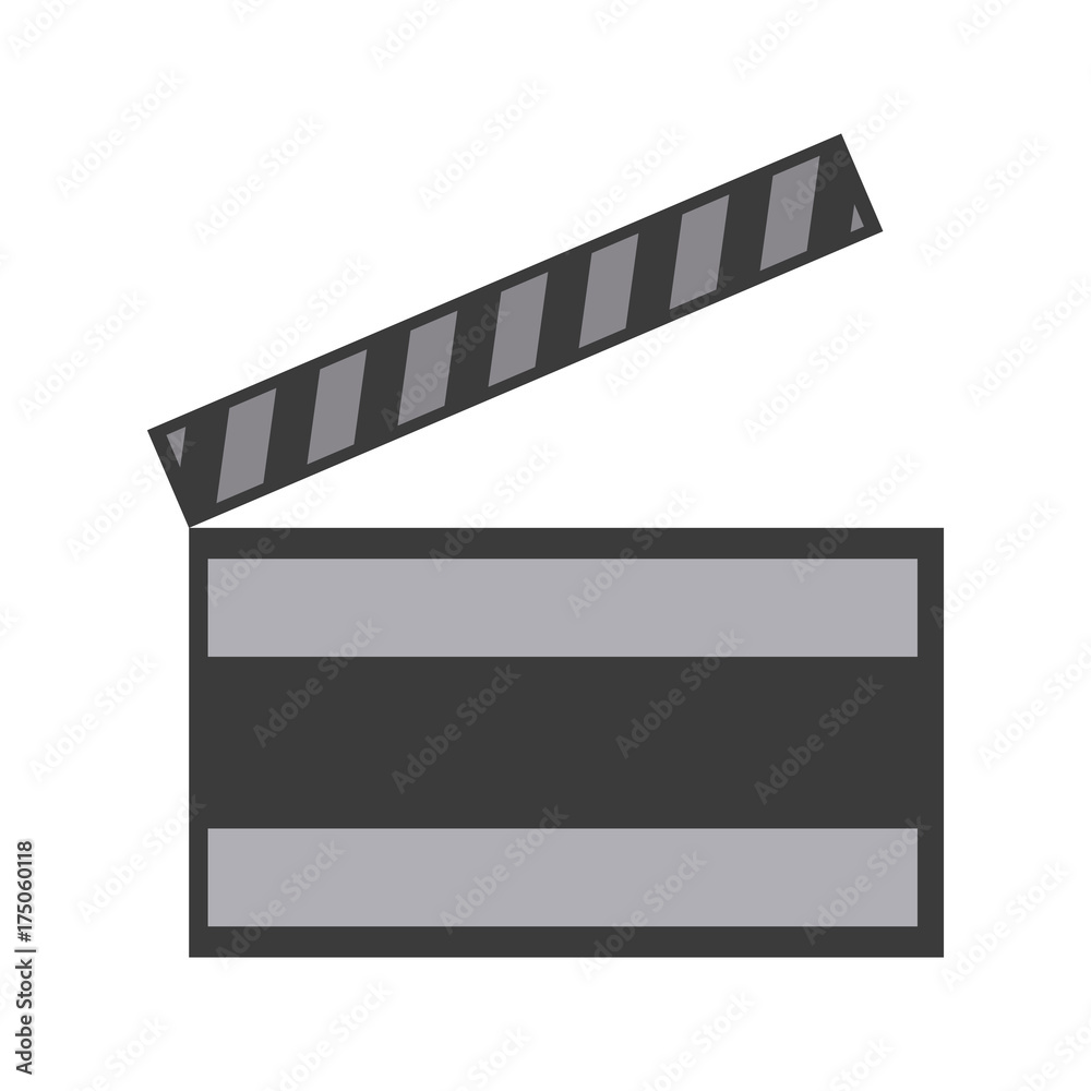 Movie clapboard symbol icon vector illustration graphic design