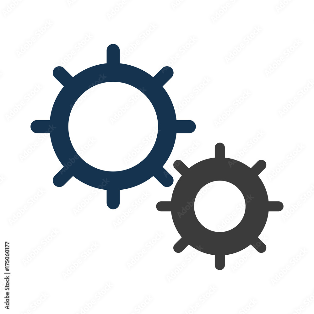 Gears machinery pieces icon vector illustration graphic design Gears machinery pieces icon vector illustration graphic design