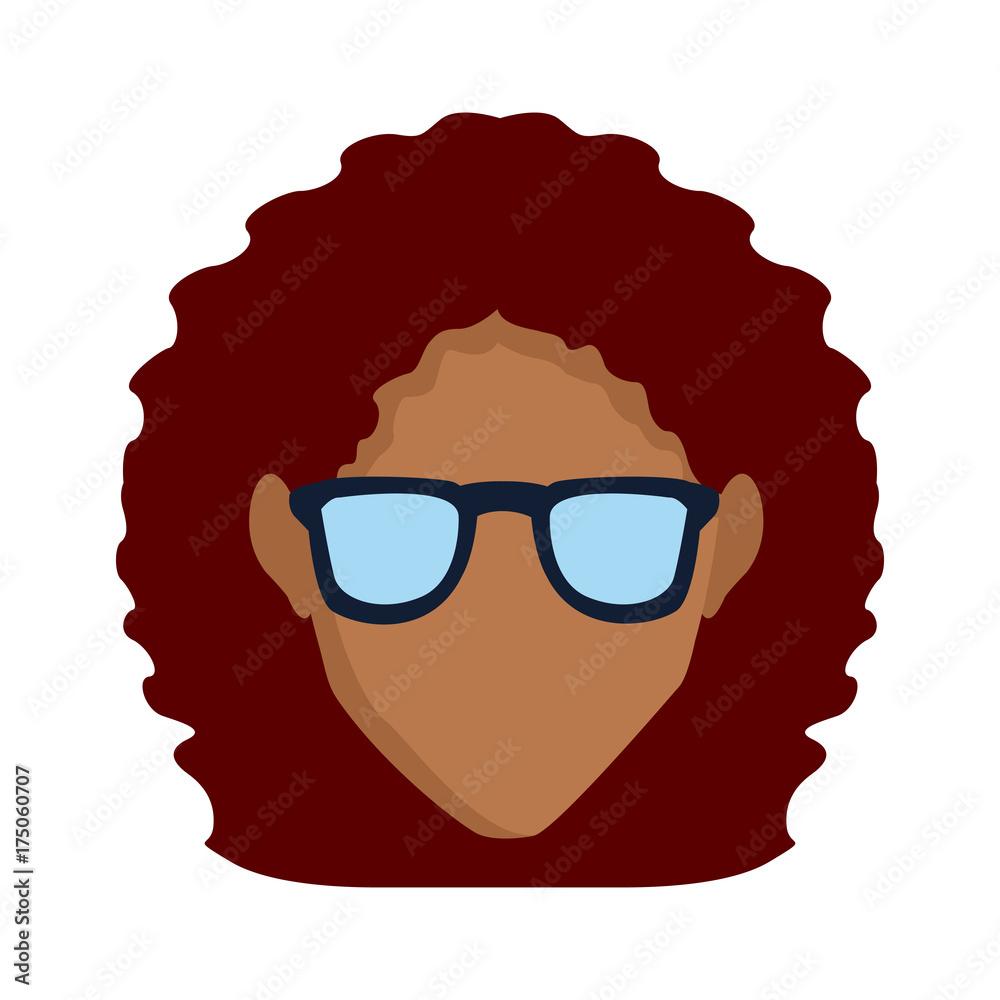 Woman with glasses icon vector illustration graphic design Woman with glasses icon vector illustration graphic design
