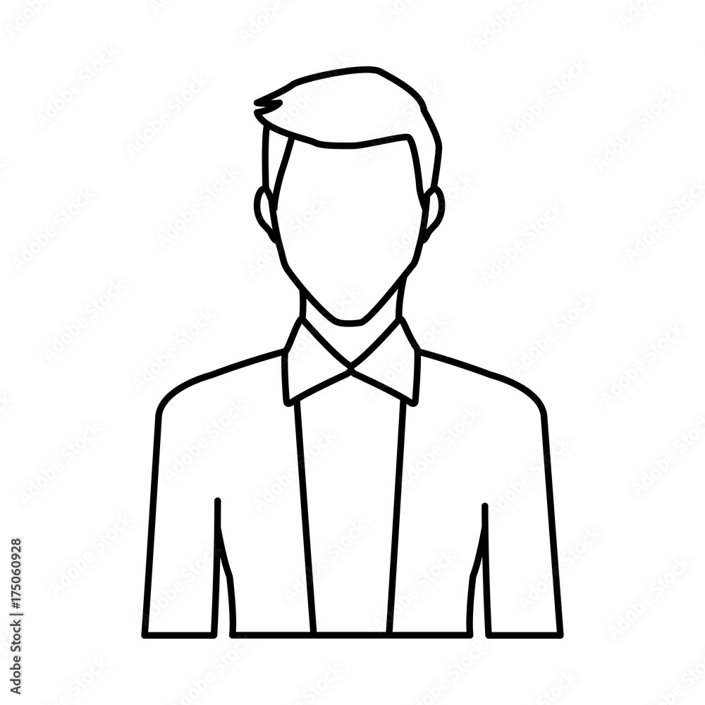 Young man avatar icon vector illustration graphic design