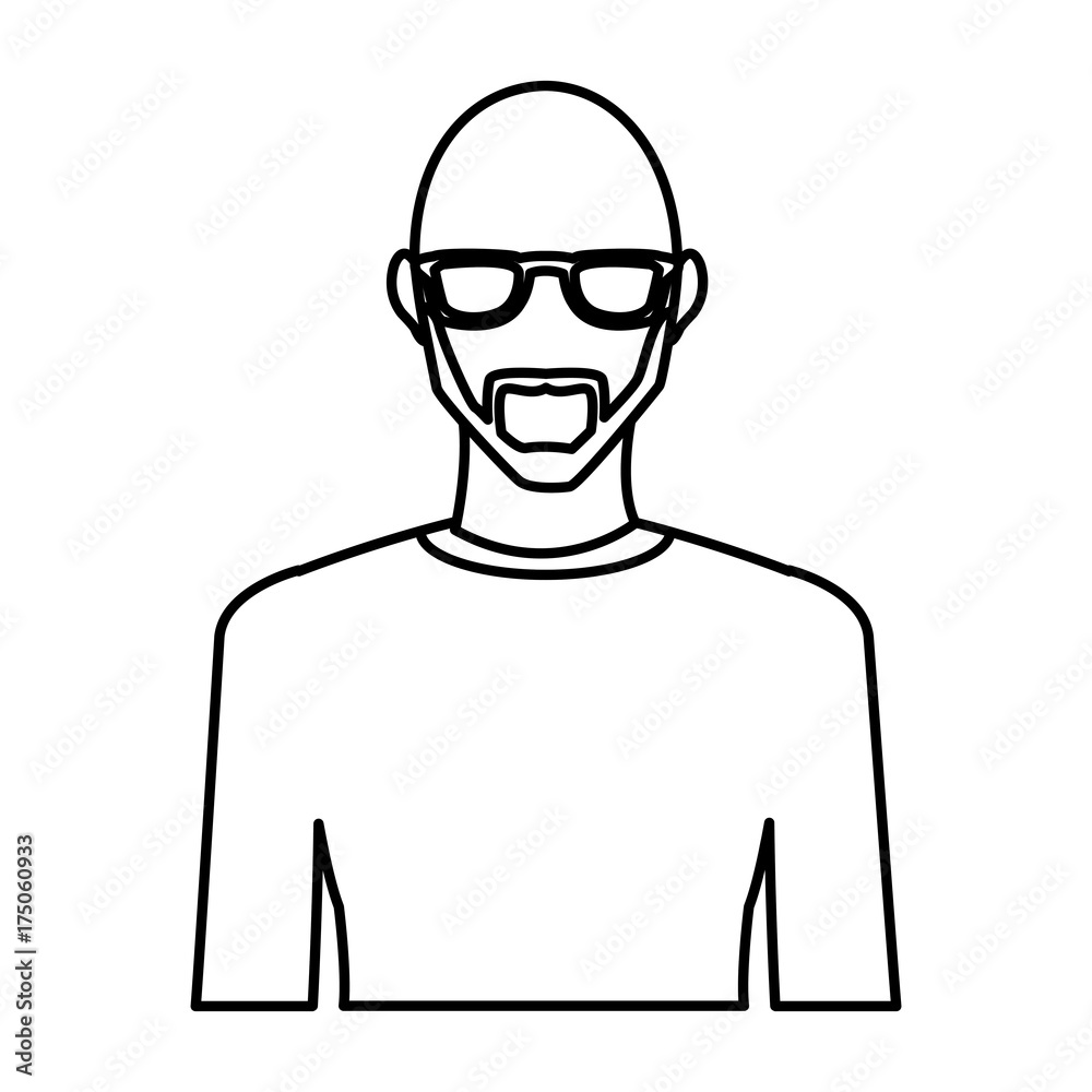 Young man avatar icon vector illustration graphic design