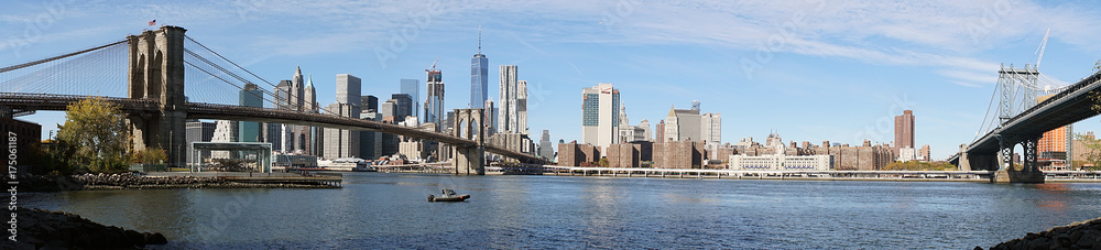 Brooklyn Bridge New York Manhattan Hudson River