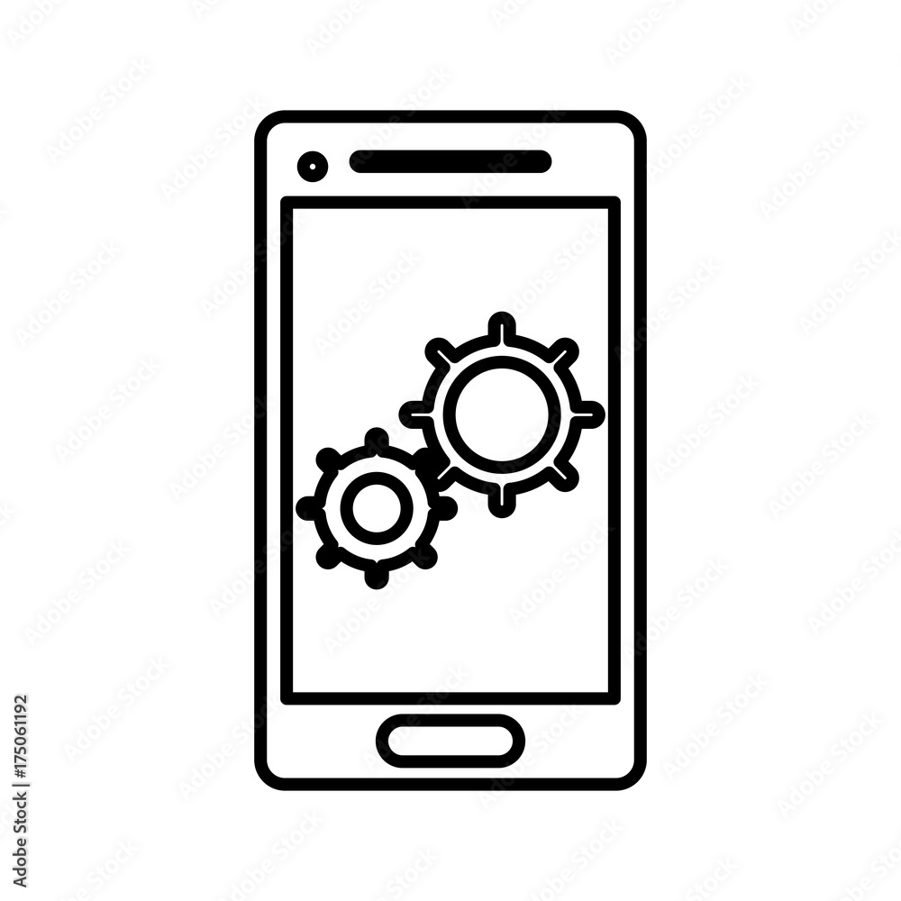 Smartphone mobile technology icon vector illustration graphic design Smartphone mobile technology icon vector illustration graphic design