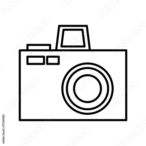 Photographic camera symbol icon vector illustration graphic design