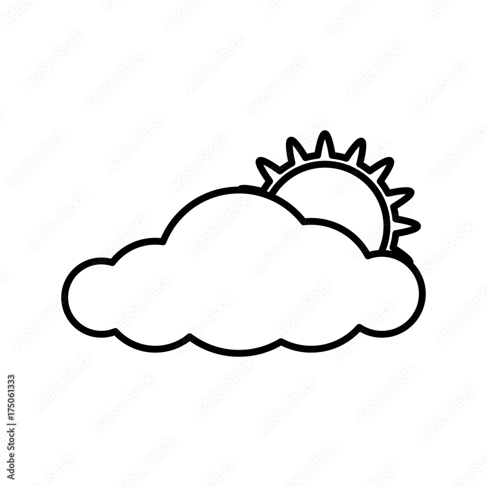 Cloud weather symbol icon vector illustration graphic design Cloud weather symbol icon vector illustration graphic design
