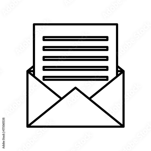 Envelope message symbol icon vector illustration graphic design