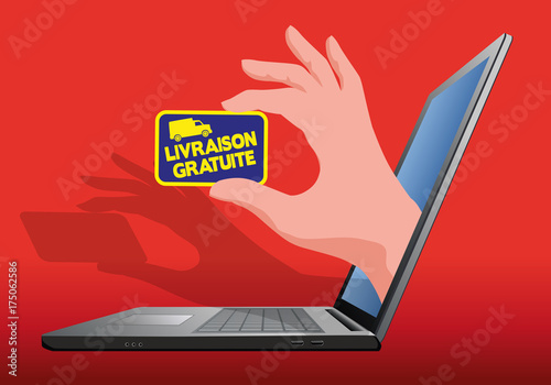 livraison, livraison gratuite, commerce, e-commerce, internet, commande