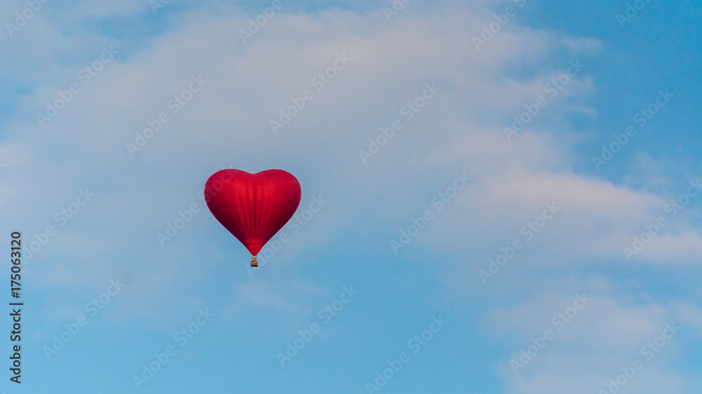 Red heart balloon.