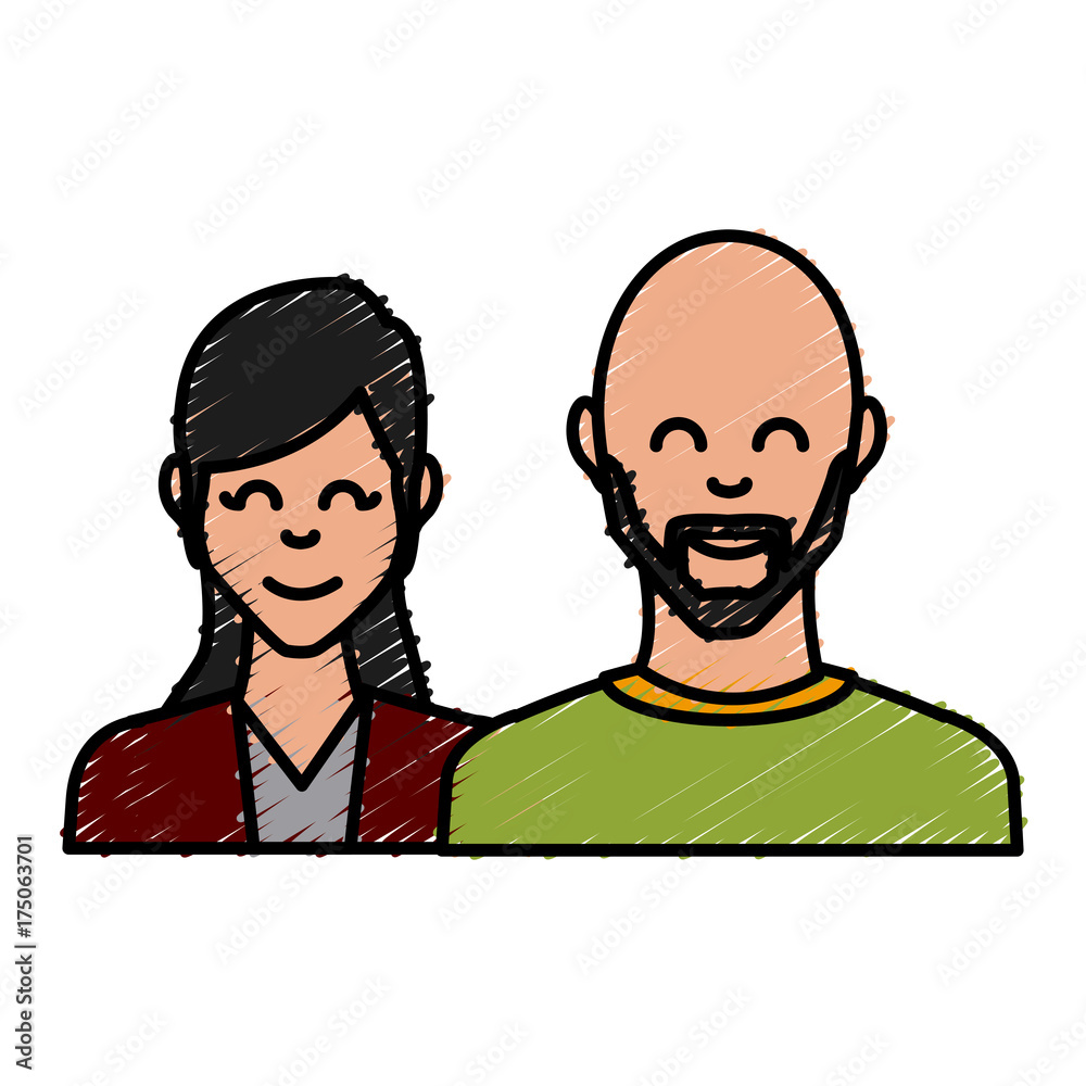 Couple of friends icon vector illustration graphic design Couple of friends icon vector illustration graphic design
