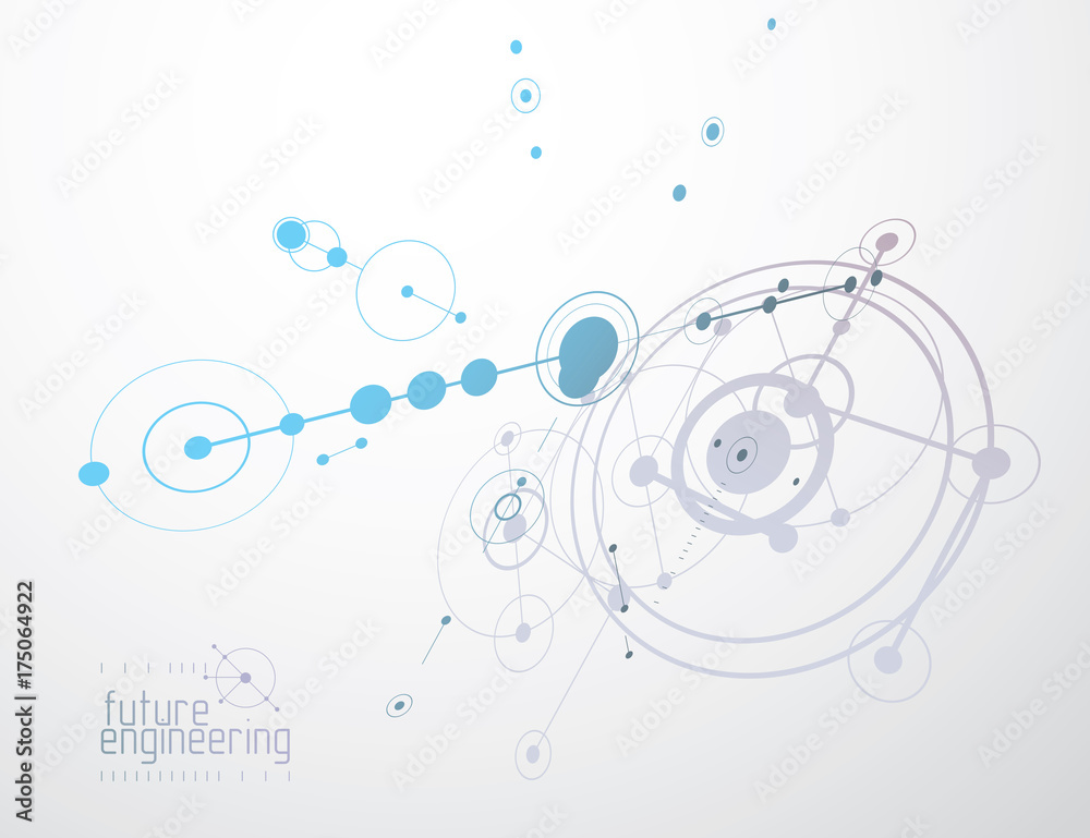 Mechanical engineering technology vector abstract background, cybernetic abstraction with innovative industrial schemes. Mechanical engineering technology vector abstract background, cybernetic abstraction with innovative industrial schemes.