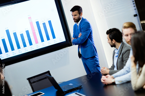 Picture of business seminar in conference room