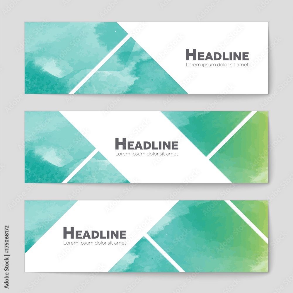 Fototapeta premium Abstract vector layout background set. For art template design, list, front page, mockup brochure theme style, banner, idea, cover, booklet, print, flyer, book, blank, card, ad, sign, sheet, a4