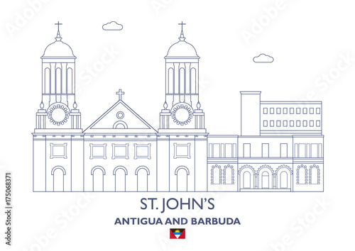 St. Johns City Skyline, Antigua and Barbuda