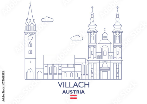 Villach City Skyline, Austria