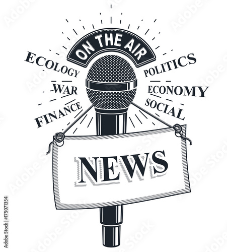 3d microphone vector illust...