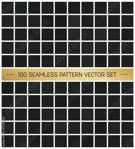 Abstract concept vector monochrome geometric pattern. Dark blue, gold minimal background. Creative illustration template. Seamless stylish texture. For wallpaper, surface, web design, textile, decor.