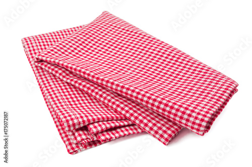 red napkin isolated