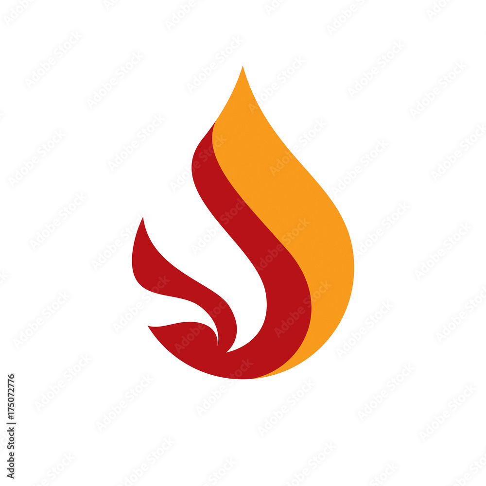 The power of burning fire, nature element vector illustration for use in petrol and gas advertising. The power of burning fire, nature element vector illustration for use in petrol and gas advertising.