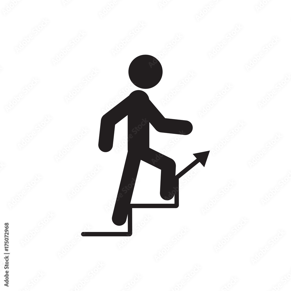 Stairs vector icon