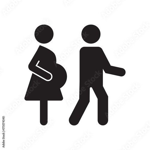 Pregnant vector icon