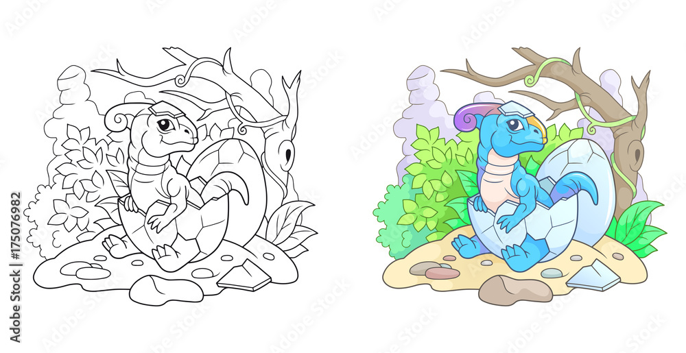 cartoon cute parasaurolophus hatched from egg
cartoon cute parasaurolophus hatched from egg