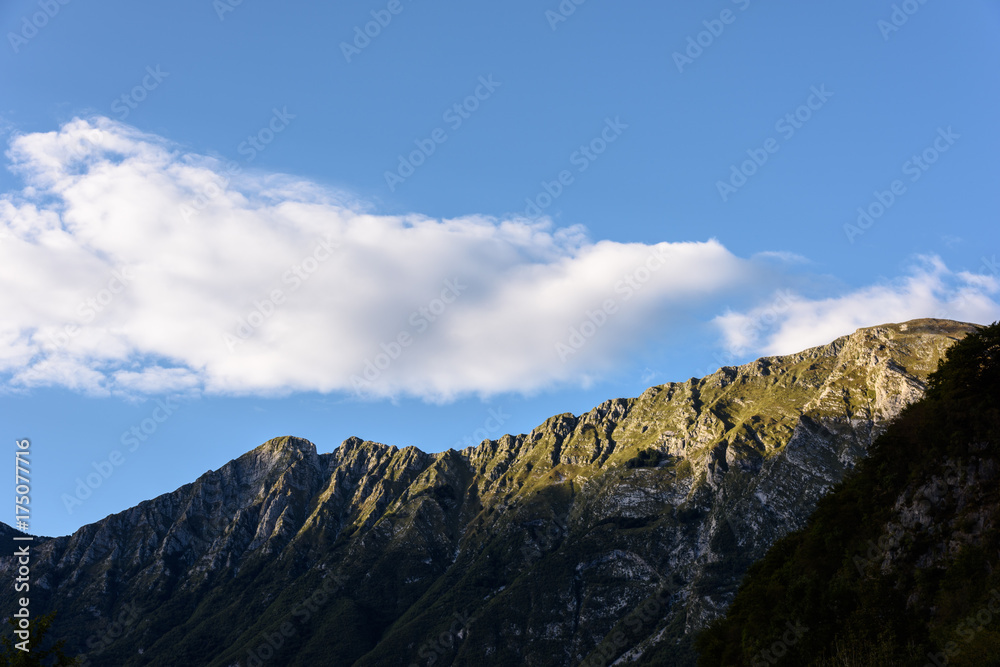 Isonzo River in Giulian Alps