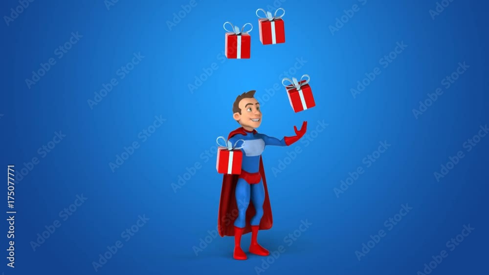 Fun superhero - 3D Animation Fun superhero - 3D Animation