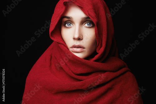 beautiful woman in hood © eugenepartyzan