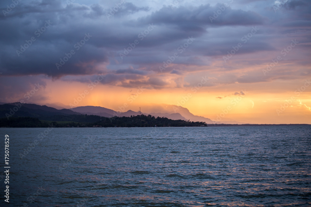 Sunset in lake Izabal - Guatemala
