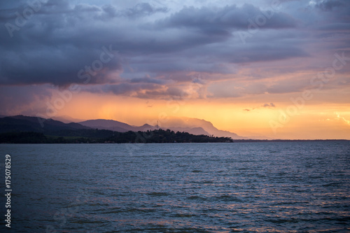 Sunset in lake Izabal - Guatemala