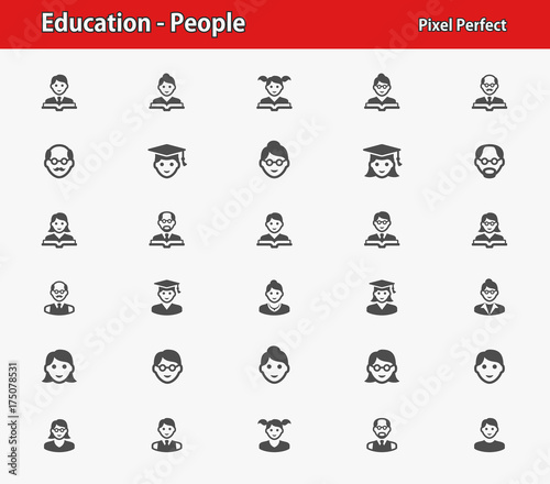 Education -People Icons. Professional, pixel perfect icons optimized for both large and small resolutions. EPS 8 format.