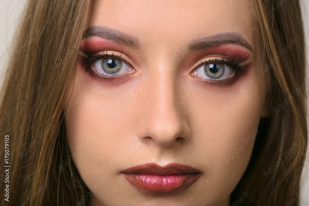 beautiful girl eyes with bright evening make-up. beautiful girl eyes with bright evening make-up.