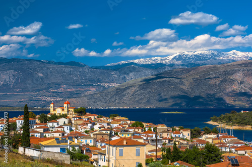 Photography Panoramic view of the bay Kolpos Iteas