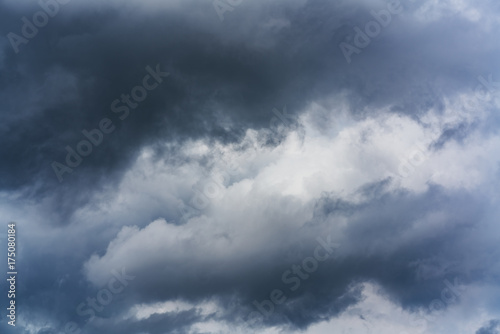 Rain clouds before thunderstorm background
