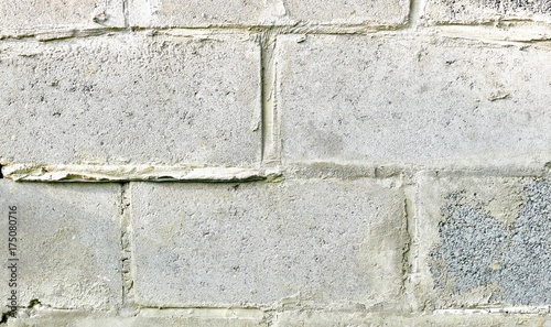 wall of cement blocks