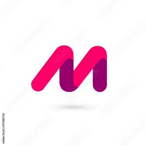 Letter M logo icon design template elements