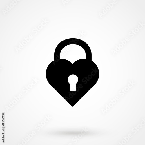 Heart lock Icon