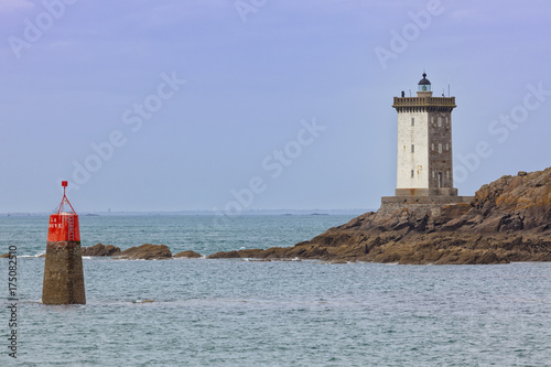 Kermorvan lighthouse at Le Conquet, Brittany photo